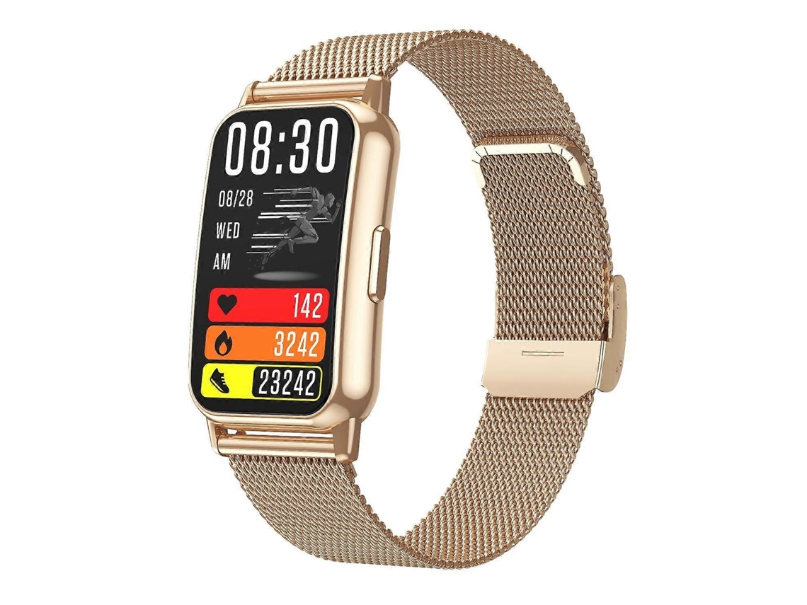 Ly Ebike - Reloj inteligente resistente al agua IP67 con correa de acero de 1,47 pulgadas