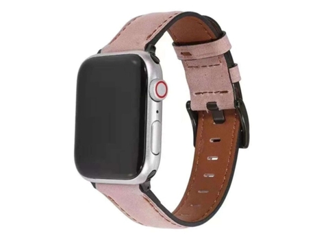 Correa Clásica Vintage de Piel Ecológica para Apple Watch Se 2022 40mm Rosa VEANXIN