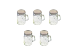 5 Piezas Taza De Postre De Vidrio