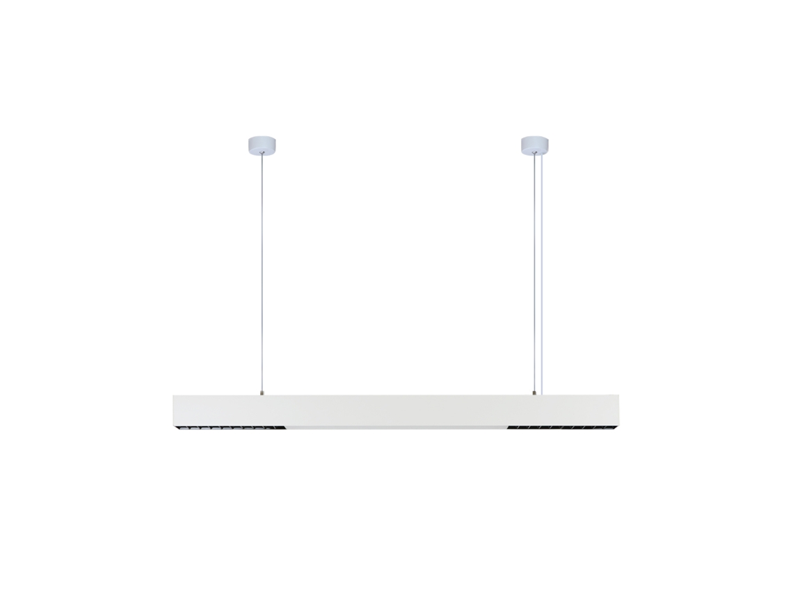 Lámpara Colgante Led 32W Blanco Diam.107Cm Moderna Aluminio Altura Regulable Diseño Largo Lineal para Comedor NETTLIFE