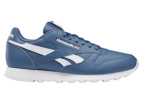 Zapatillas Deportivas REEBOK Cl Lthr Hombre (Azul, Blanco - Material Sintético - 39)