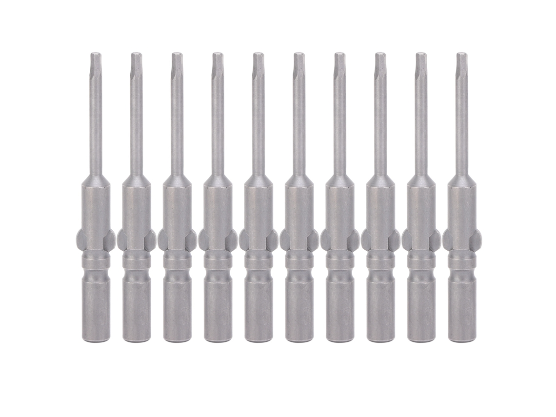 10 Puntas De Destornillador Hexagonales De Acero S2 Con Cabeza Magnética De 6 Mm Y 60 Mm, Accesorios Industriales.