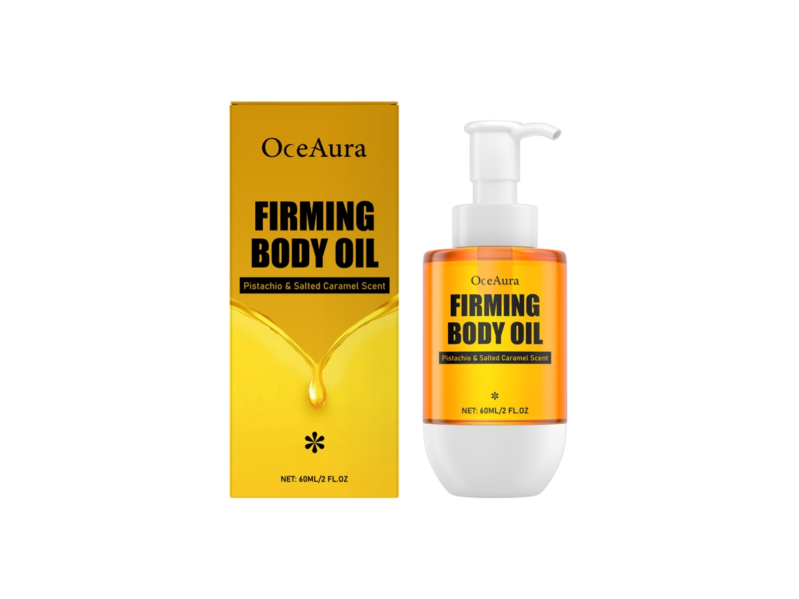 Aceite corporal reafirmante antiarrugas para una piel joven y tonificada.