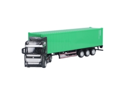 Ats-modelo De Camión Contenedor 1:48 Juguete Decoratsivo Vívido Y Exquisito Para Mayores De 3 Años Verde