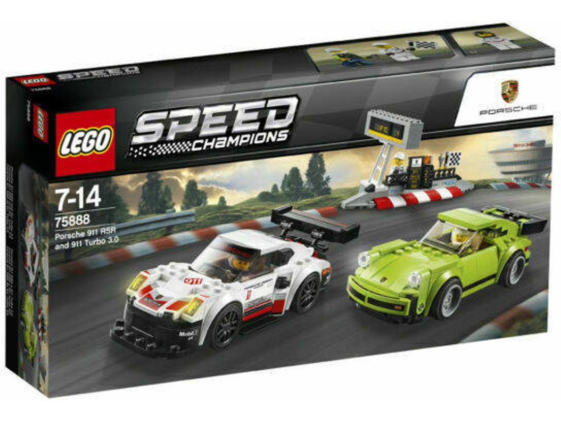 LEGO Speed Champions: Porsche 911 RSR and 911 Turbo 3.0 - 75888 (Idade Mínima: 7 - 391 peças)
