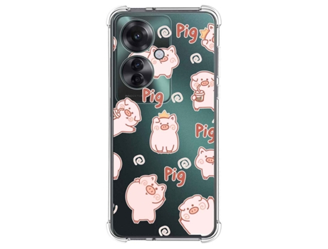 Funda Diseño Cerdos para Oppo Reno 11F 5G TUMUNDOSMARTPHONE Multicolor