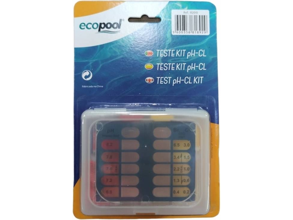 Teste PH-Cloro  ECOPOOL para Piscina