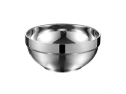 Cuencos térmicos de acero inoxidable de 18 cm con doble capa para retener el calor, ideales para sopas, arroz o para uso doméstico o en restaurantes.