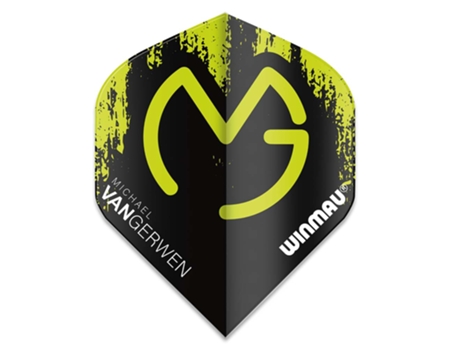 Plumas WINMAU Darts Michael Van Gerwen Mega Std Negro Green 6900.234