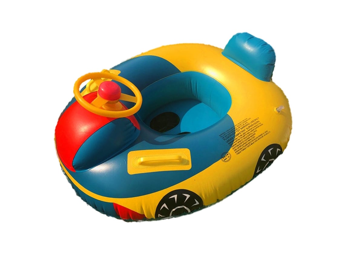 Flotador Inflable Infantil Diseño De Coche Con Volante Para Bebés De 1-5 Años Hasta 50 Libras