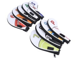 Ensemble De Cœurs Tête Fer De, 9pcs Club Iron Cover Sports Supply Numbers Design For Outdoor Travel