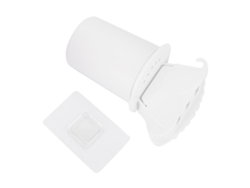 Portacepillos de dientes de plástico ABS blanco con dispensador automático de pasta de dientes Aiailikill