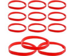 Paquete De 900 Gomas Elásticas Rojas De Alta Elasticidad