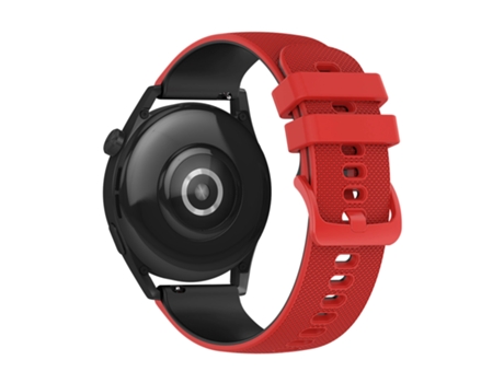 Pulsera Huawei Watch GT3 46mm Silicona Bicolor Texturizada Rojo / Negro AVIZAR