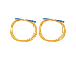 2 Cables De Fibra Óptica Con Conector Cerámico Sc/sc-sm De 3 M
