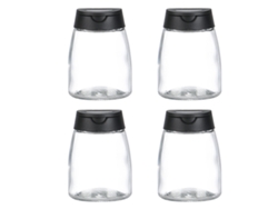 Frascos de especias con pico vertedor, recipientes de vidrio transparente con sello hermético para conservar la frescura y facilitar el almacenamiento.