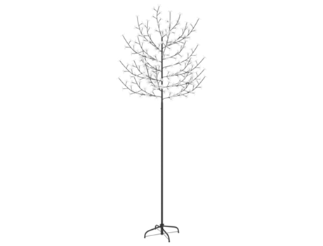 Árbol de Navidad VIDAXL 220 LEDs luz blanca cálida flores de cerezo 220 cm