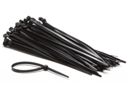 Juego de bridas para cables de nailon - 4,6 x 200 mm - Negro (100 piezas) VELLEMAN