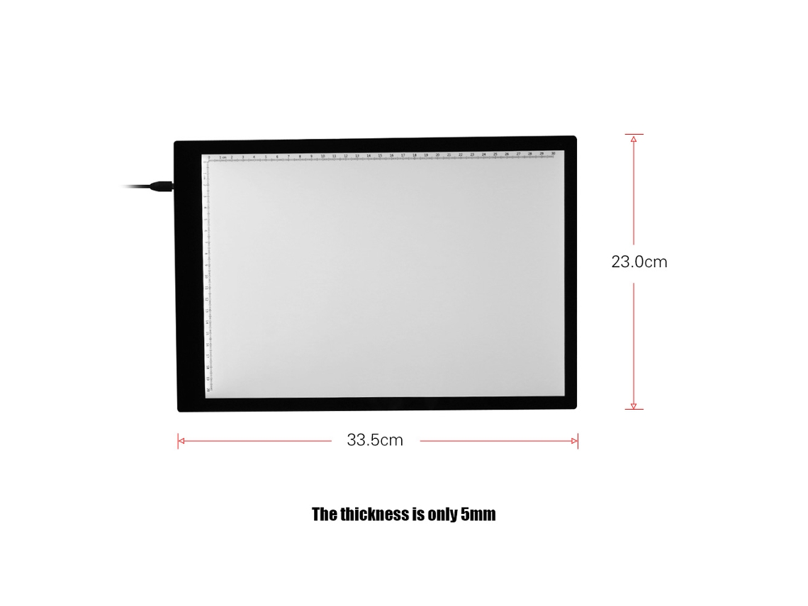 Tableta De Luz A4 Ultrafina Con Iluminación Led Usb Para Calcar, Dibujar, Animar Y Para Artistas.
