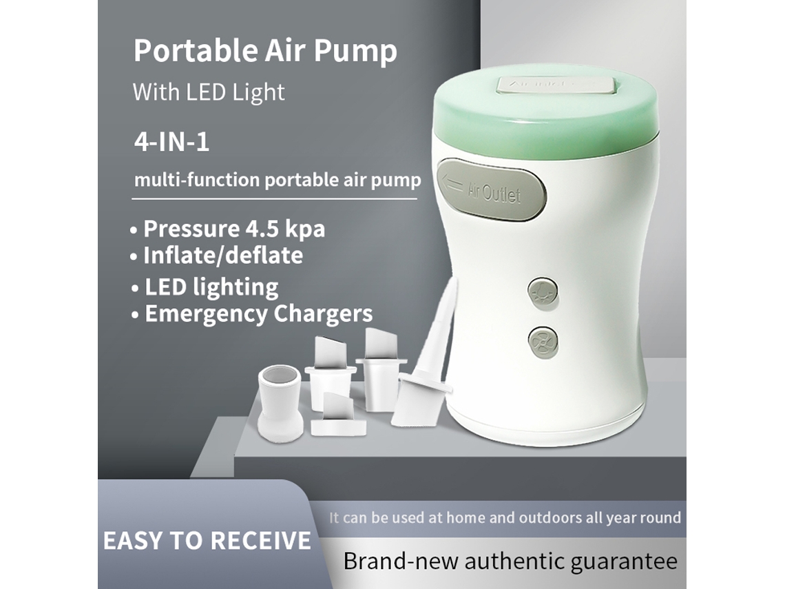 Extractor eléctrico inalámbrico recargable 4 en 1 con luz