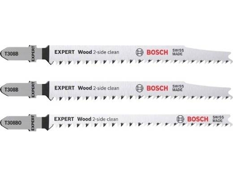 Conjunto de Láminas de Sierra de Calar BOSCH Expert ‘Madera 2-Side Clean‘ - 3 Un - T308B-Bo