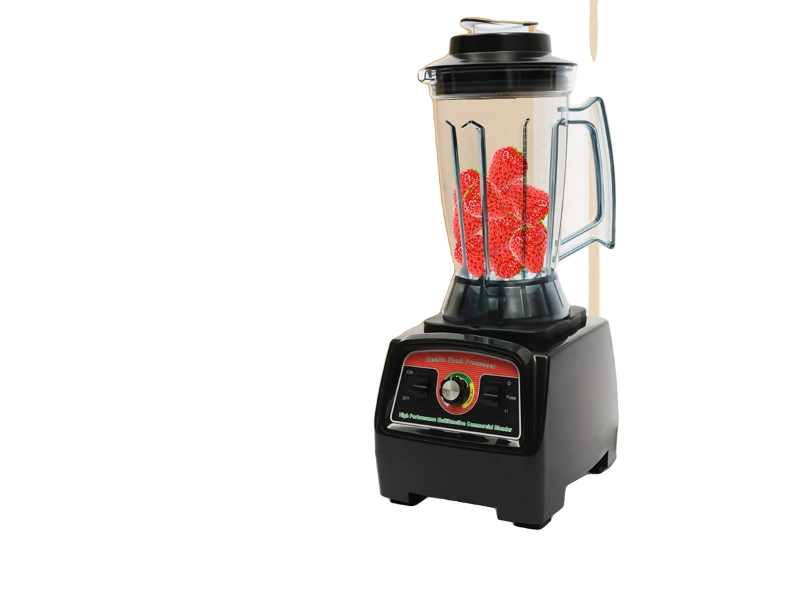 Licuadora de gran capacidad, 2800 W de potencia, 57 000 RPM, color negro