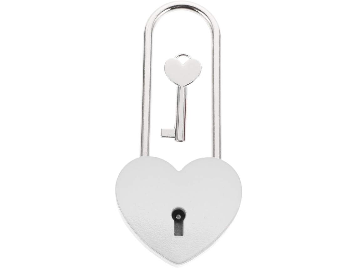 Candado de viaje en forma de corazón, candado de aleación de zinc, par de candados resistentes a la oxidación, Gokoco