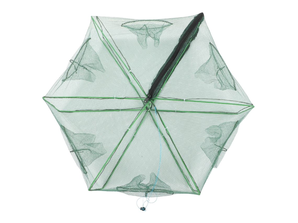 Trampa Automática Plegable Y Portátil Para Cebo De Pesca, Jaula Roja Para Camarones, 70x27cm