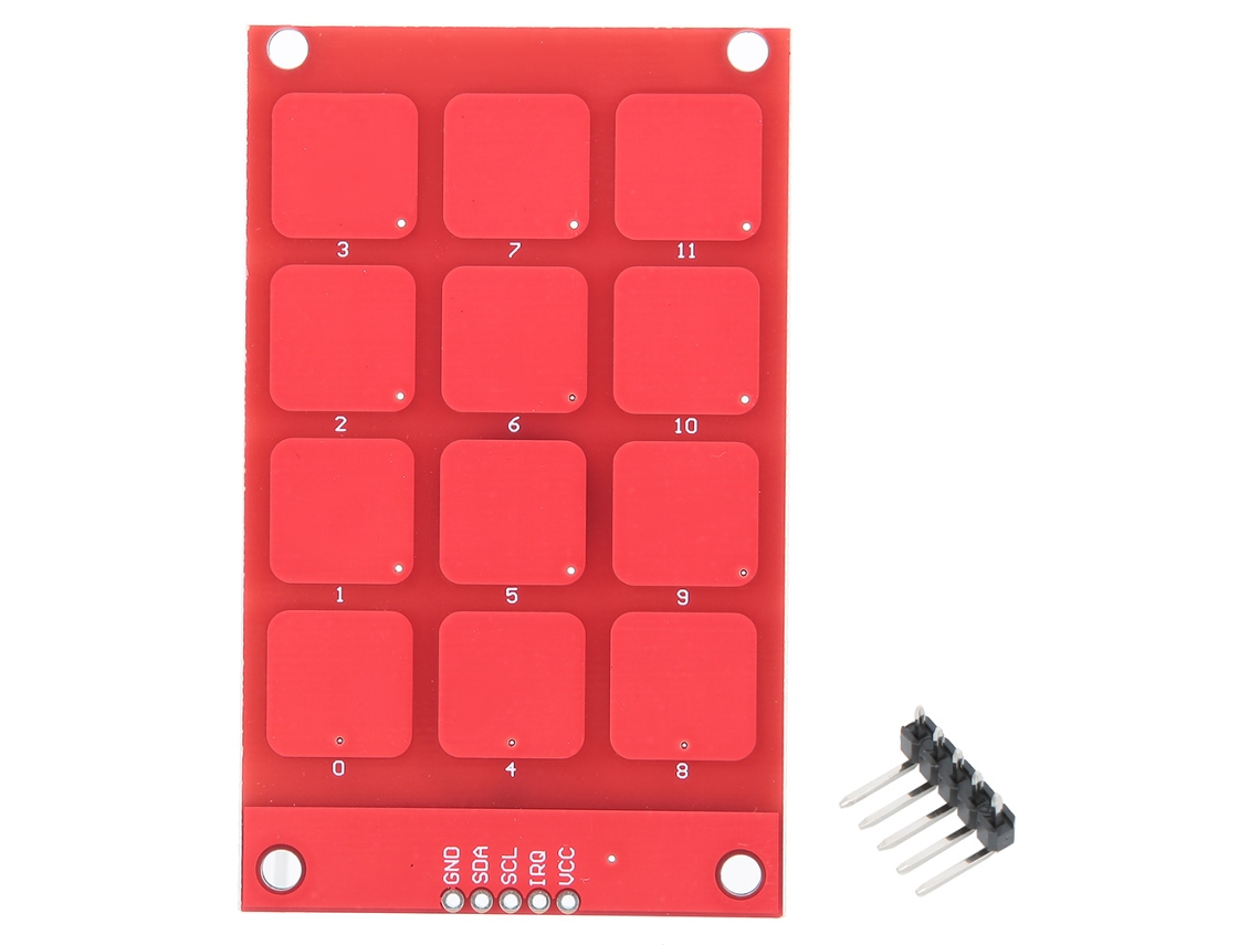 Teclado Táctil Capacitivo Mpr121 Con 12 Botones Y Teclado De Alta Sensibilidad.