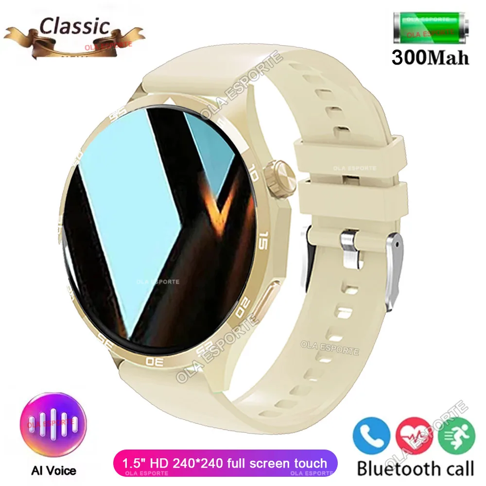 (oro)gps Track Smartwatch Con Pantalla Amoled, Soporta Nfc, Llamadas Bluetooth, Resistente Al Agua, Monitoreo De Salud Del Sueño