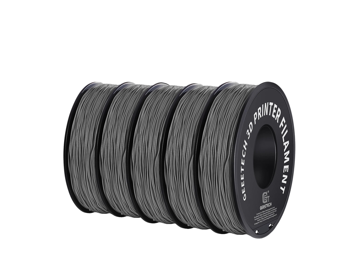 Filamento TPU, 1,75 mm de diámetro, compatible con impresoras FDM, gris.
