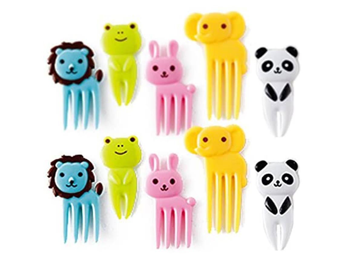 Caja decorativa Bento - Tenedores y palitos de animales NEVEANCE