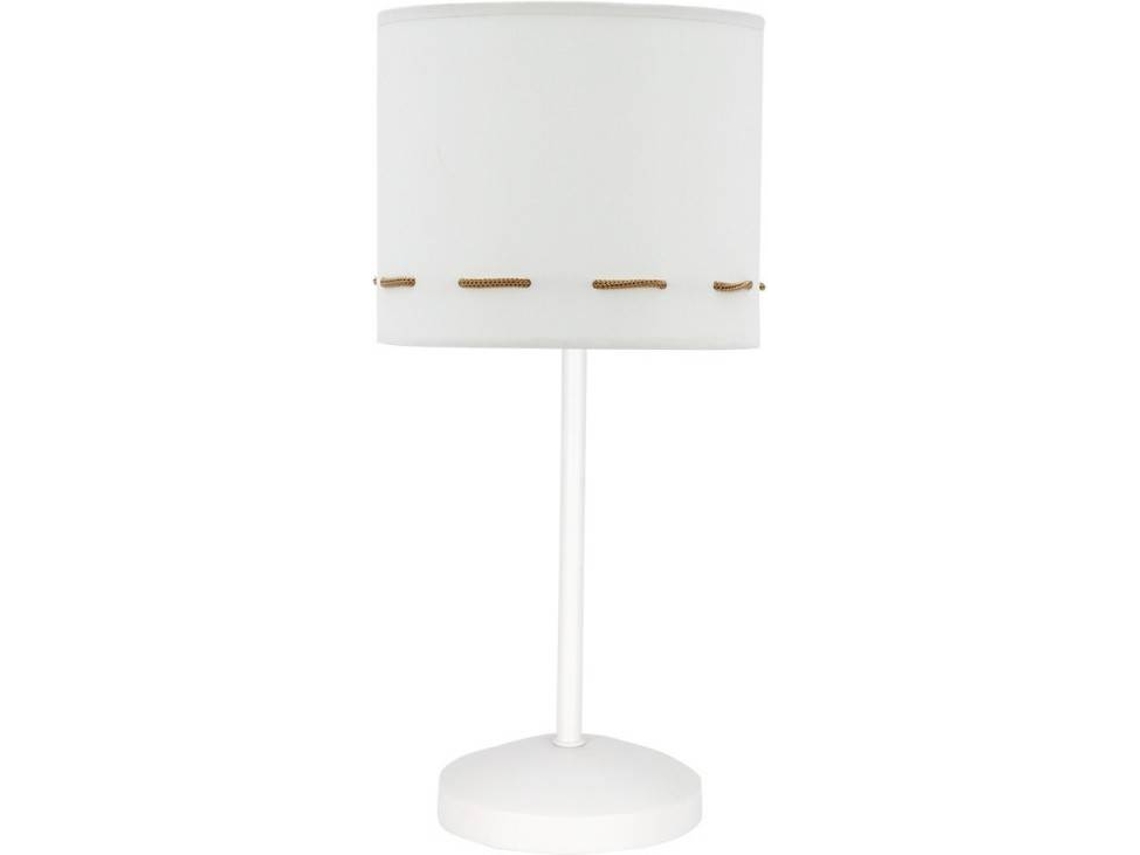 Lámpara de Mesa FABRILAMP Trazos (Marrón - E14 - Máx. 40W - Tela)
