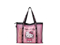Mala De Praia Com Fecho - Hello Kitty Sanrio Nw1534 Rosa