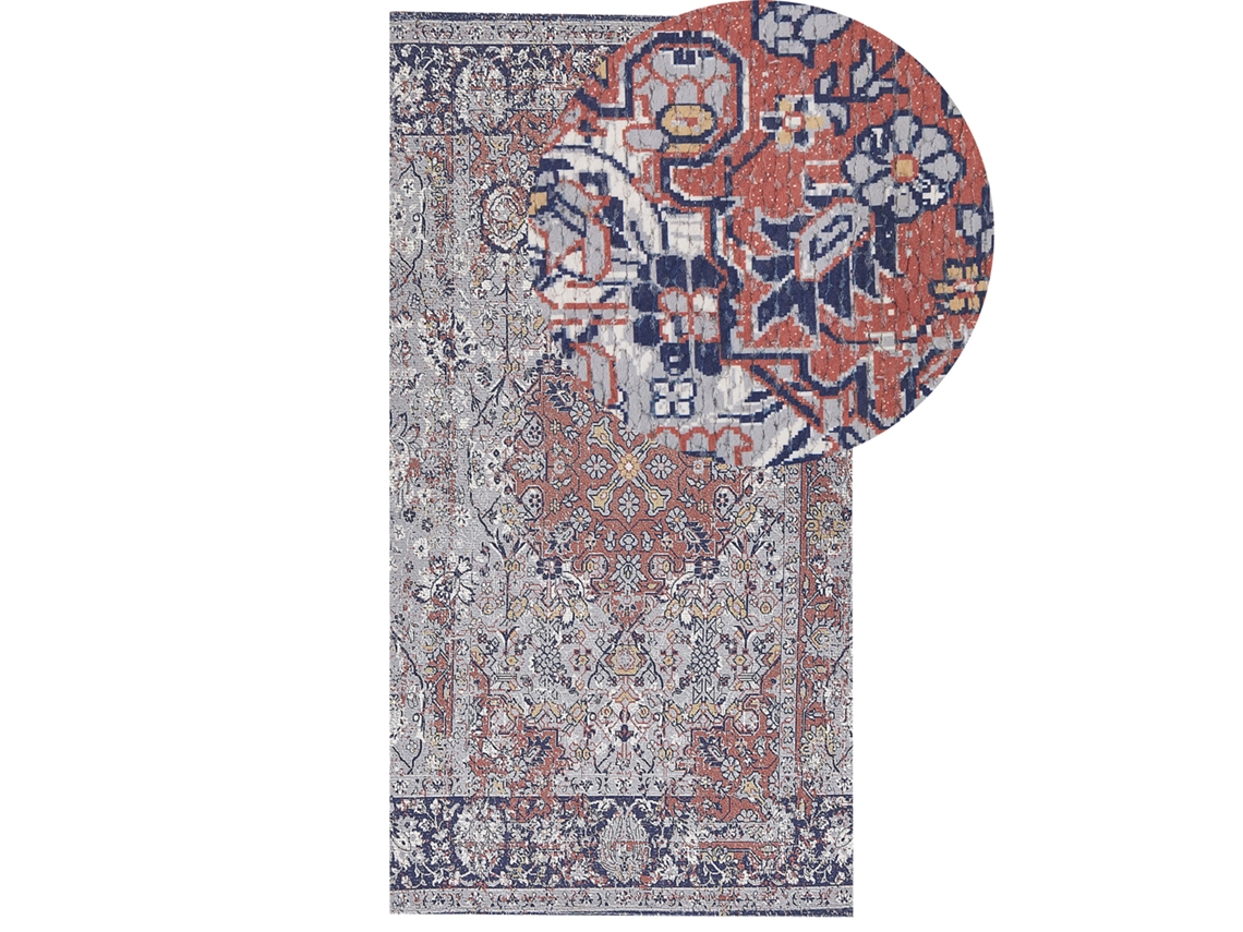 Alfombra de pelo corto BELIANI Korgan de Poliéster Multicolor 80x150