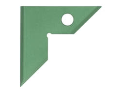 Regla triangular de aluminio para carpintería, herramienta para medir ángulos de 45 y 90 grados, color verde