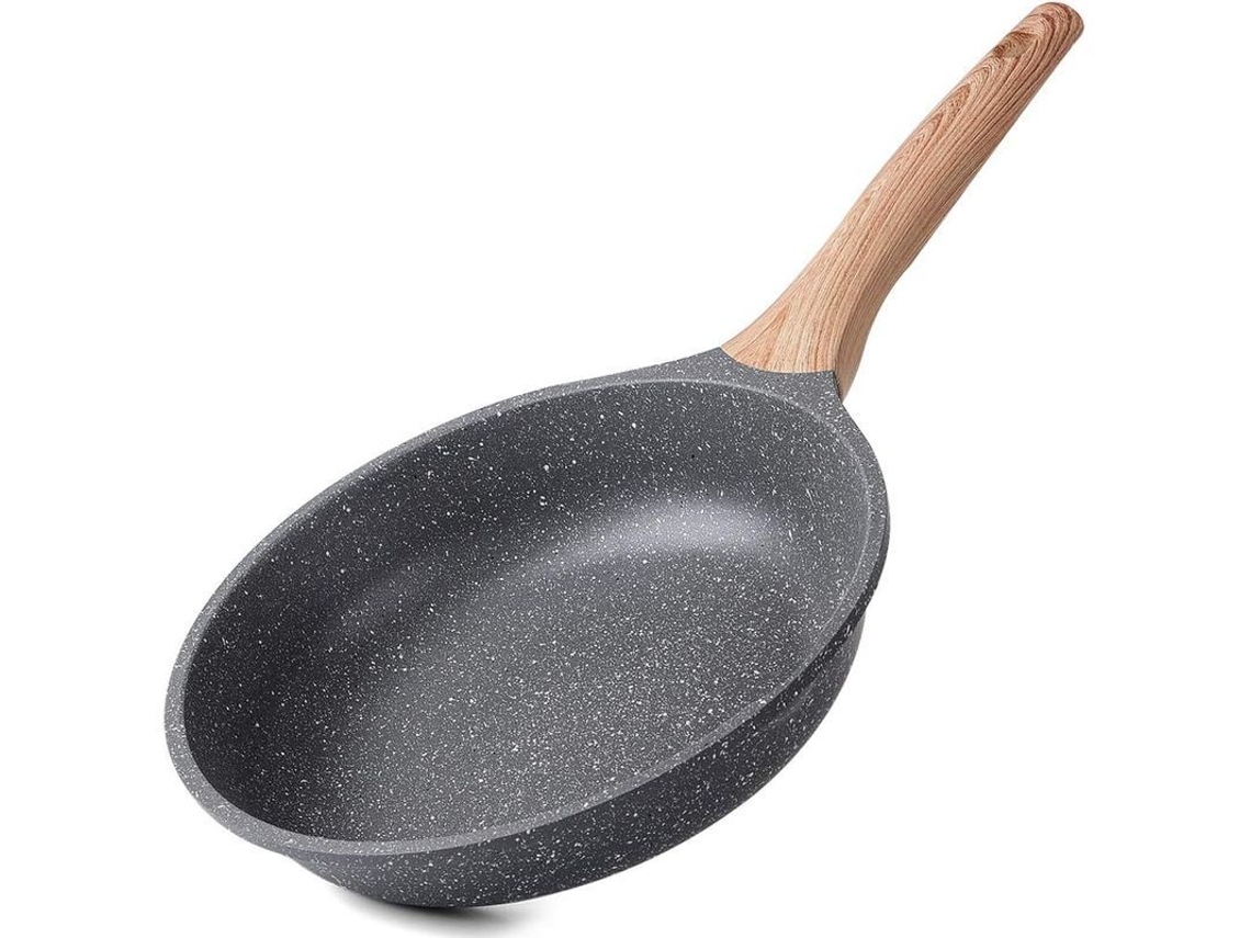 2026-2521-sartén Antiadherente 24cm, Recubrimiento Granito, Inducción, Sin Pfoa, Mango De Madera