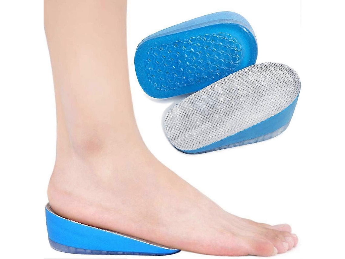 Plantillas De Elevación En Gel Ailaka Para Zapatos Con Absorción De Impactos Y Almohadillas De Talón Para Hombre Y Mujer Azul 2.5cm