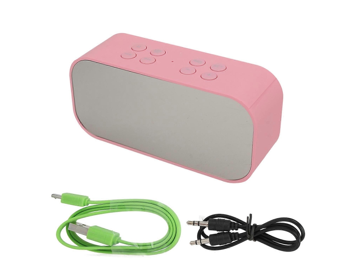 Altavoz inalámbrico 2 en 1, despertador, graves potentes, reducción de ruido, brillo ajustable, altavoz portátil Chennnls