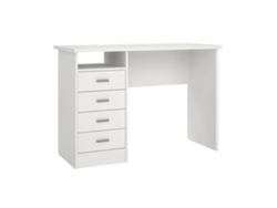 Escritorio Wellhome Tormes con 3 cajones, 110x48x76 cm, blanco