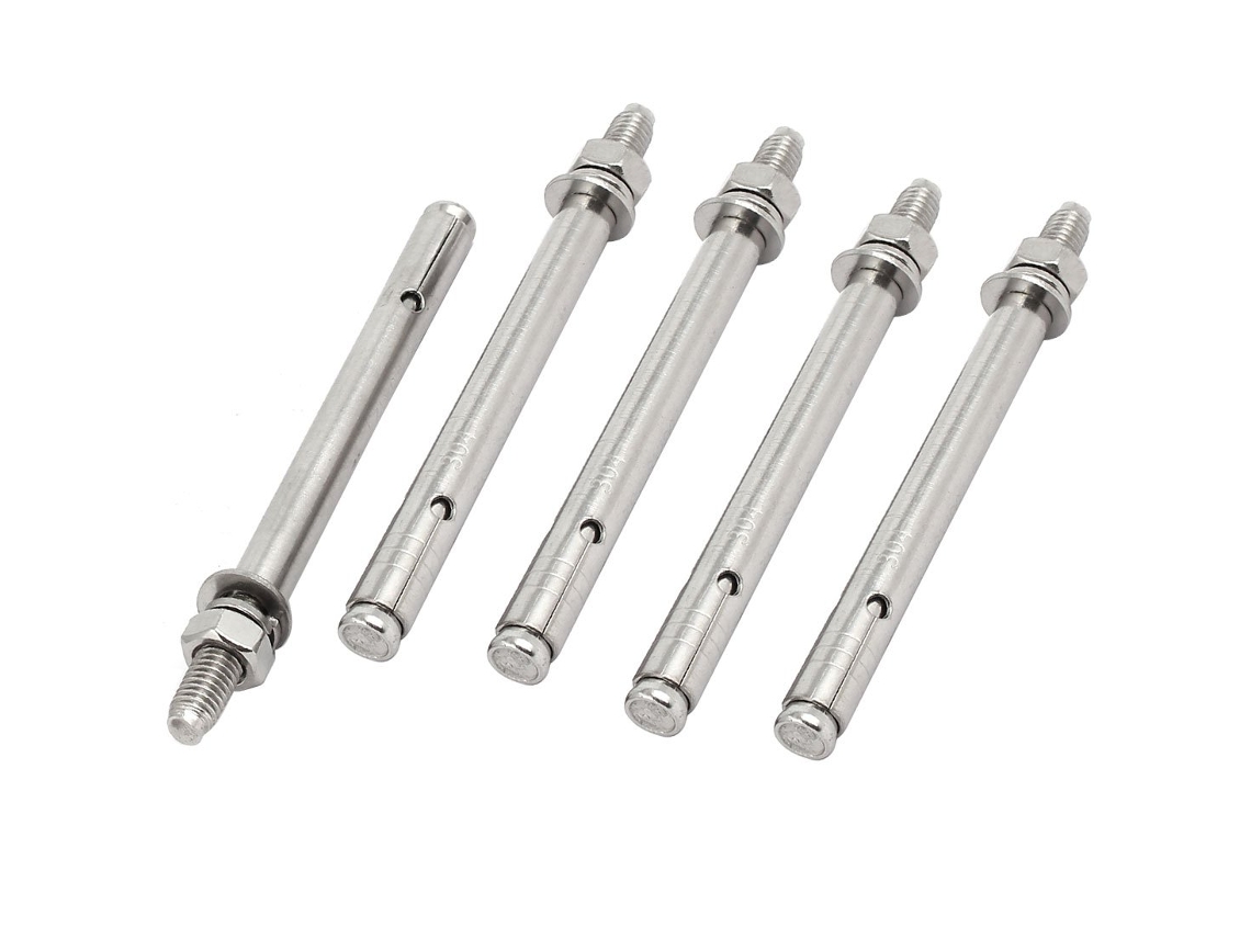 Juego de 5 casquillos de conexión para aire acondicionado de acero inoxidable 304 M8x120mm con CHABERLU