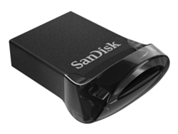 Memoria USB SanDisk Ultra Fit de 64 GB, USB 3.1 Gen 1, color negro