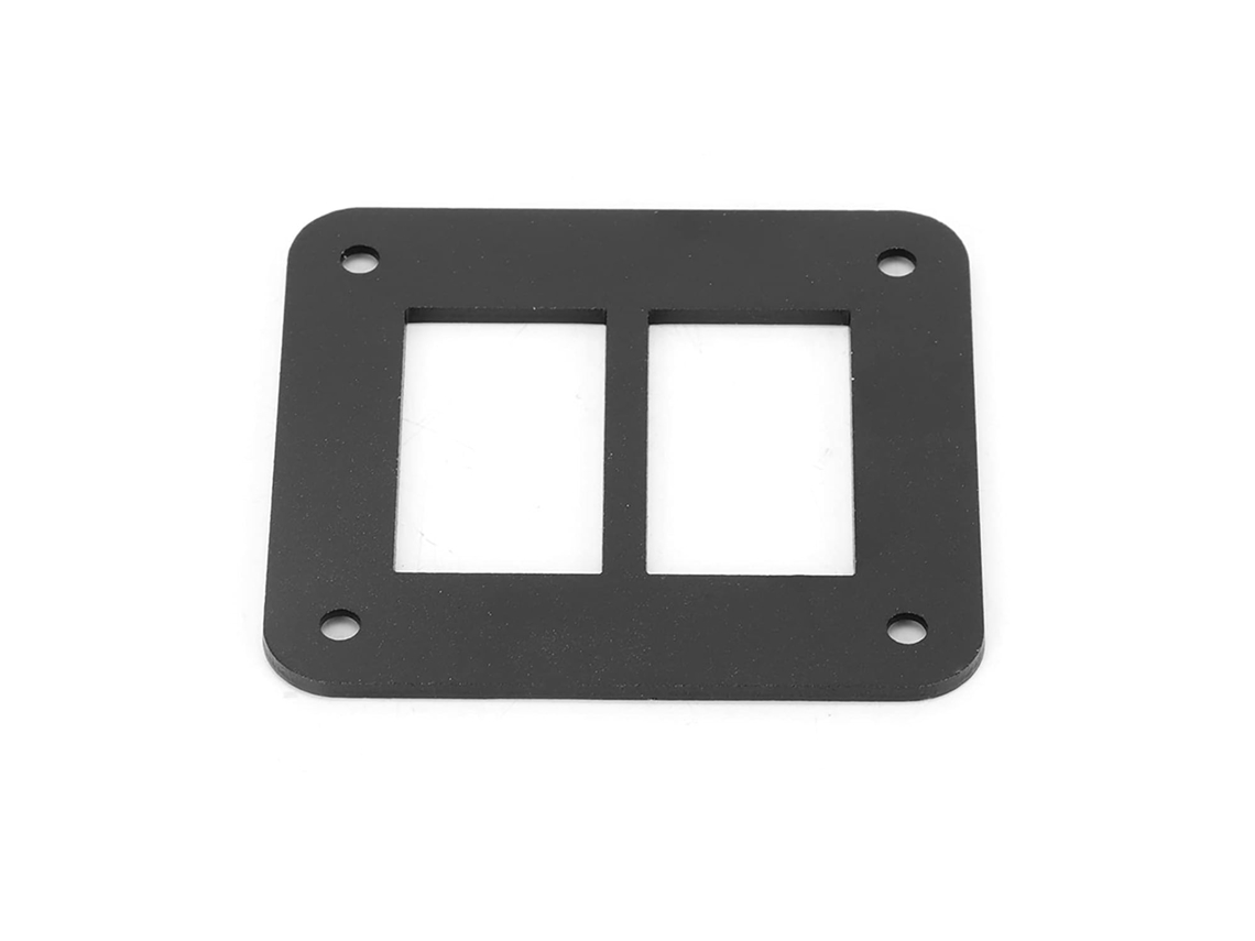 Soporte De Panneau D'interrupteur Y Bascule Durable En Aluminio Negro, Para Placa De Montaje En Batería