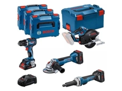 Kit de 4 herramientas BOSCH Gsr/Gws/Gkm/Ggs: 1 Procore 18 V 4,0 Ah y 2 Procore 18 V 5,5 Ah (0615990N3A)
