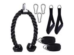 Yncm-cuerda De Fitness Para Triceps Y Gimnasio Negro