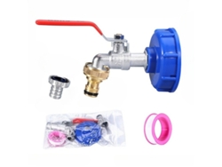 Grifo y adaptador de aleación de 1/2 pulgada compatible con tanques IBC Hexinyigjly