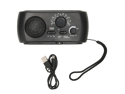 2026-radio De Emergencia Recargable Solar Con Manivela Y Luz Led Multibanda Am Fm Sw Para Camping Al Aire Libre