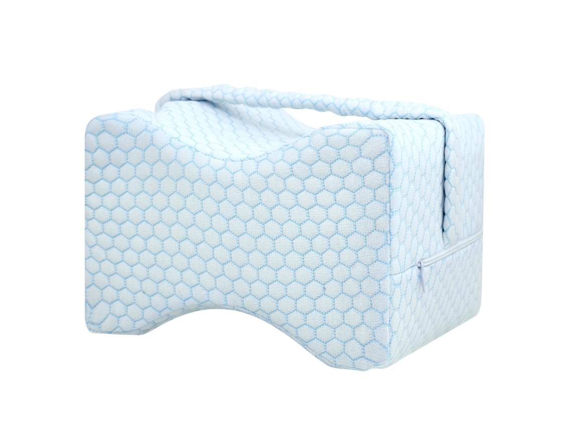 Almohada De Rodilla Para Dormientes Laterales, Almohada De Piernas Ajustable Con Diseño Ergonómico Y Cubierta De Refrigeración, Almohada De Rodilla De