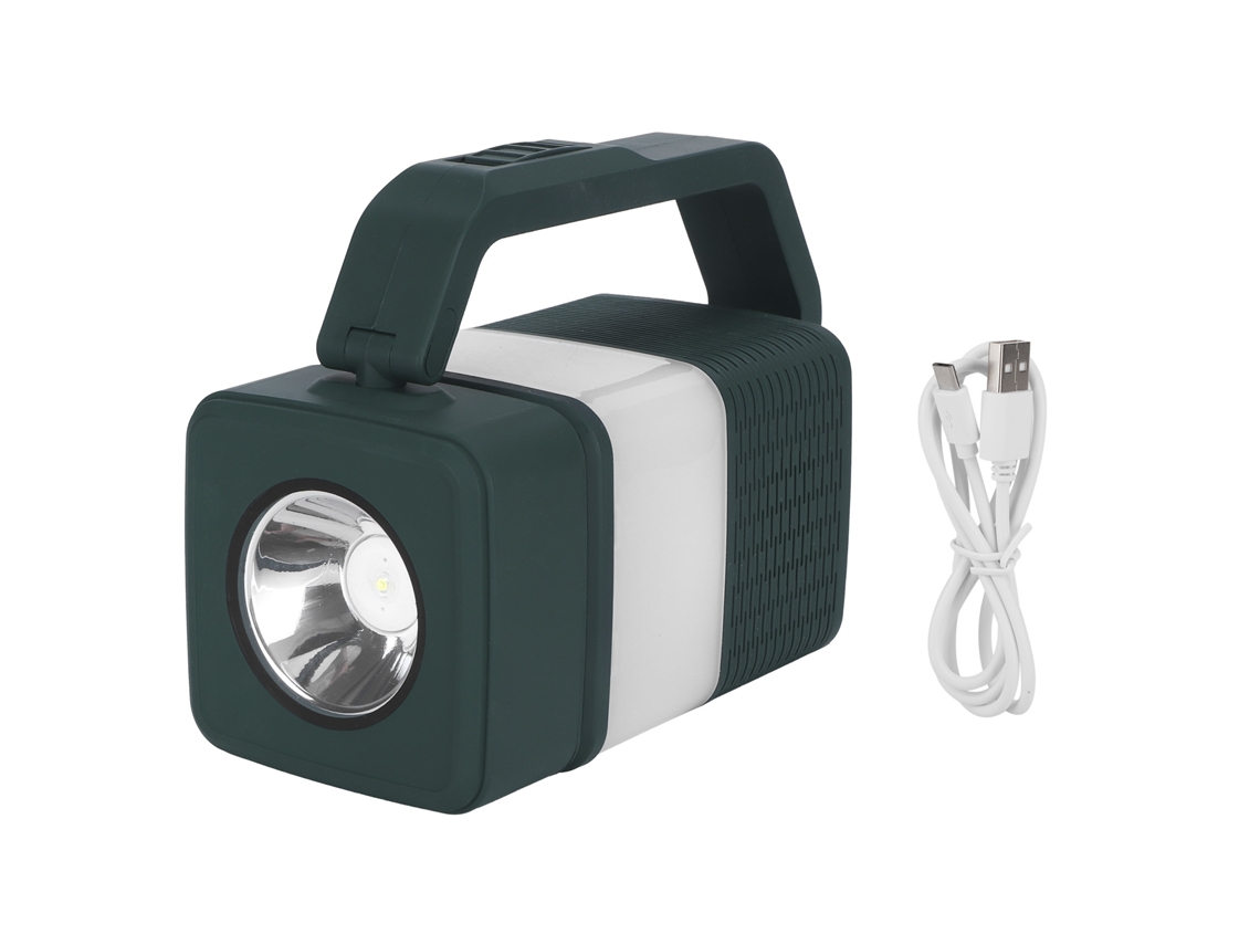 Lámpara De Mesa Portátil Multifuncional Bluetooth, Luz Nocturna Impermeable Con Altavoz Y Batería Externa (verde)