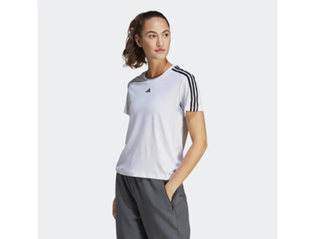 Camiseta de Mujer ADIDAS Fi Negrot Algodón Blanco (M)